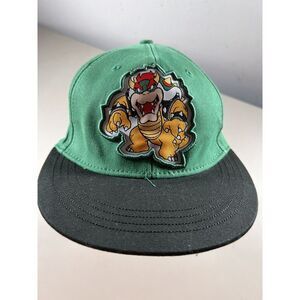 Flatbill Flex Hat Nintendo‎ Super Mario Bros. Bowser Fitted Cap Large / X-Large